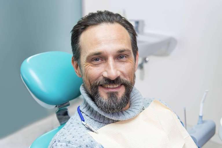 dentist middletown | man at dentist