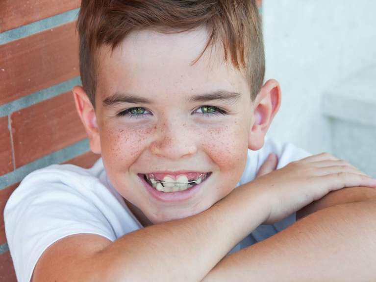children's dentistry middletown | boy with braces smiling